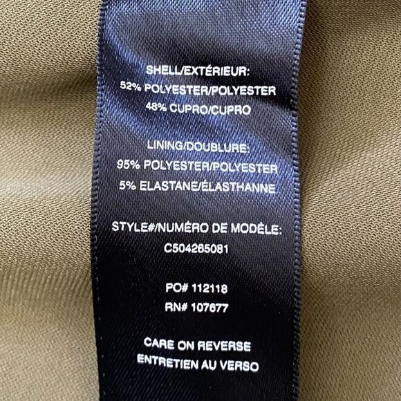 Alice + Olivia Army Green Vest Jacket Cinch Waist Attached Hood Size Medium - Picture 9 of 11